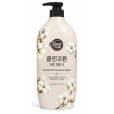 Гель для душу Aekyung Shower Mate Clean Cotton Body Wash з ароматом бавовни, 1,2 л